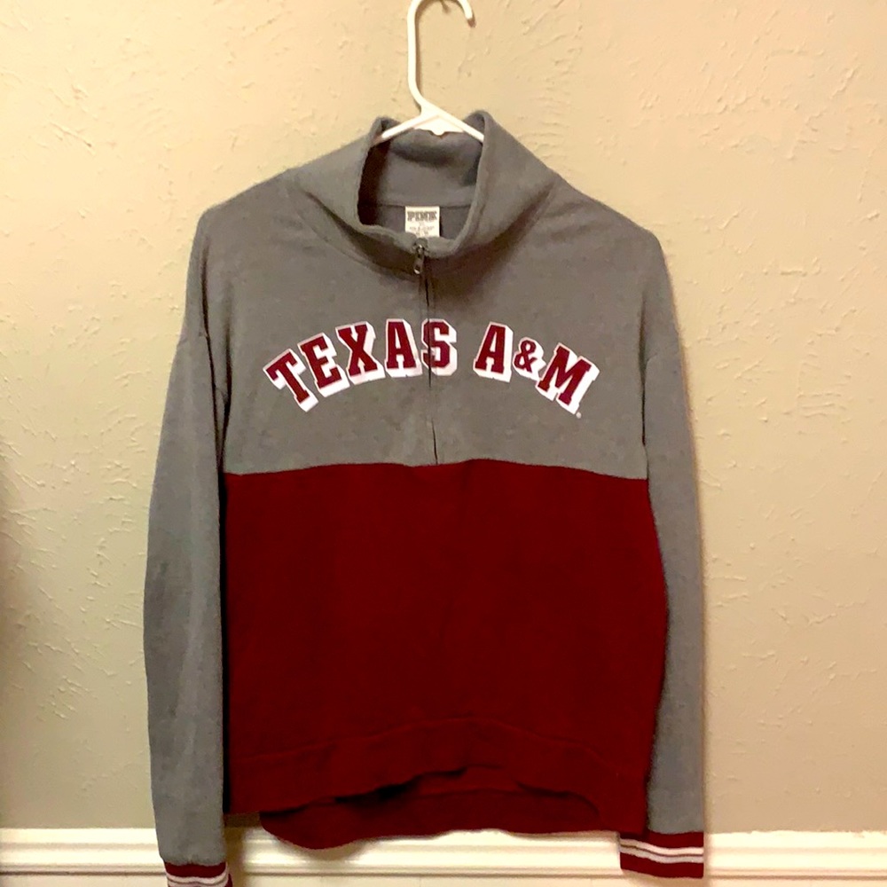 Victoria secrets Texas a&m pullover pink. Is maroon and gray